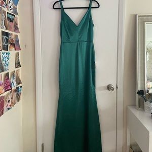 NWT Emerald green prom dress